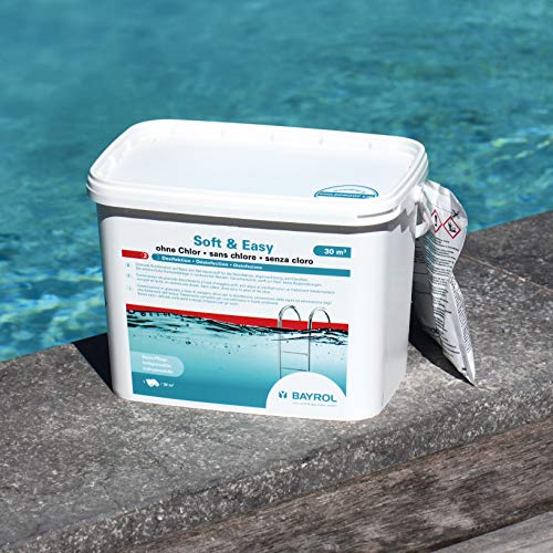 BAYROL Soft & Easy ohne Chlor - Aktivsauerstoff Granulat mit Algenverh&uuml;tung und Klareffekt - vorportionierte Beutel - 5,04 kg - 30 m&sup3;