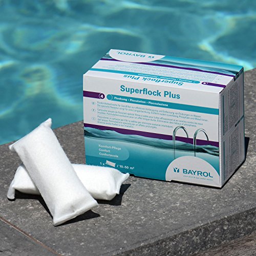 BAYROL Superflock Plus - Flockungs-Kartuschen f&uuml;r kristallklares Wasser, entfernt feinste Schmutzteilchen im Pool