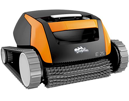 Dolphin E25 Automatischer Schwimmbad-Reinigungsroboter. Handlicher, leichter und einfach zu reinigender Sauger. Ideal für in den Boden eingelassene und auf der Erde aufgestellte Schwimmbecken