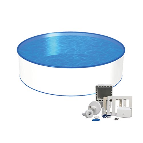 Pool - Premium Ø 3,50 x 1,20m, 0,6mm F/S, Skimmer-Set mit Einströmdüse und Thermometer