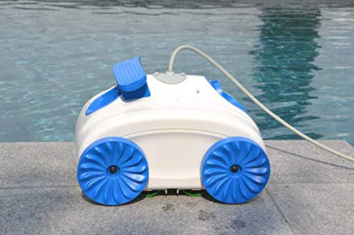 WelaSol Automatischer Poolreiniger für Kleine Pools bis 1,20m hoch | Poolroboter | Poolsauger | Saugroboter