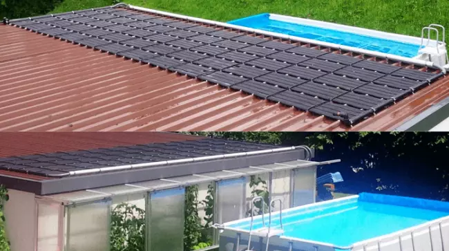 Solar Poolheizung Dach